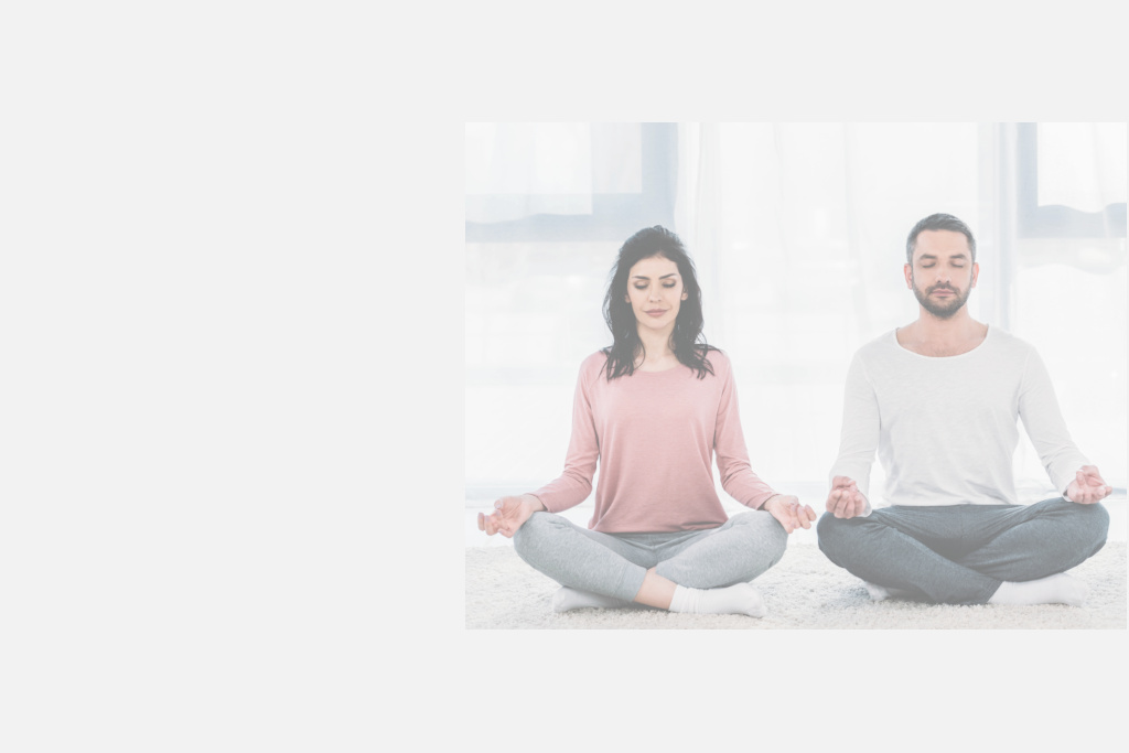 couple meditating