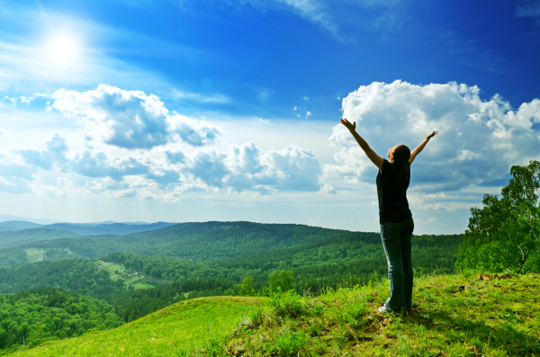 young woman happy paid scaled