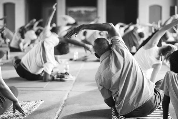 image of group yoga class